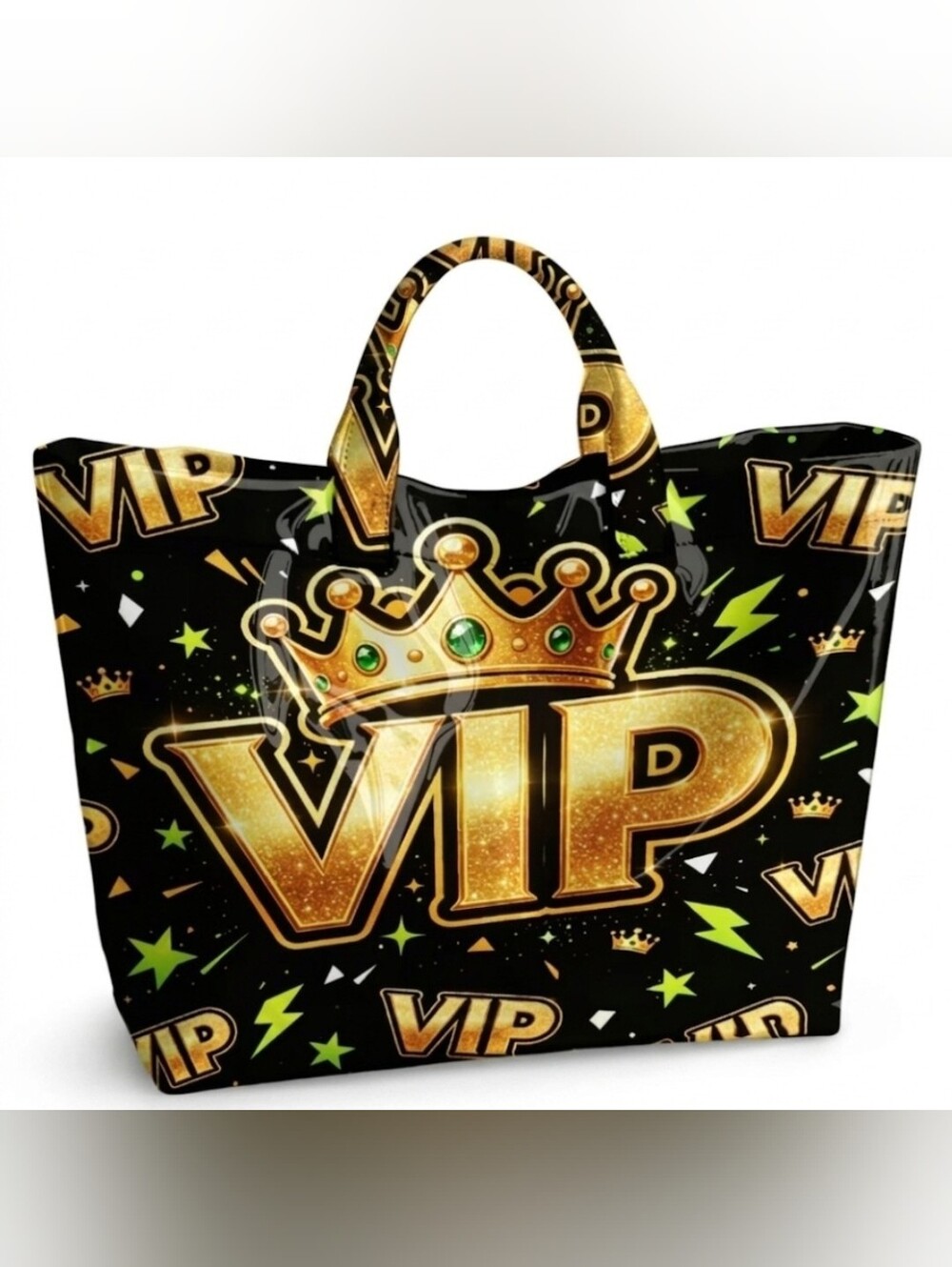 Women Beautiful VIP (VERY IMPORTANT PERON) Handbag PVC Tote Large